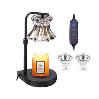 Zèle éclairage chevet chambre hauteur réglable bougie chauffe-cire lampe de table avec minuterie