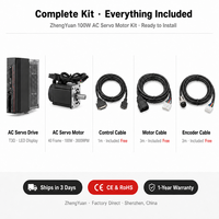 Motor Servo AC de 100W 220V Monofásico con Control de Torque, Posición y Velocidad, RS485, 3000 RPM, Codificador de 17 Bits para Automatización