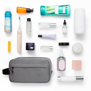2026 New <b>Waterproof</b> Men's Travel <b>Bag</b> <b>Toiletry</b> <b>Bag</b> Soft Handle Water Resistant Zipper Closure PU Material Candy Custom Logo - Product Image 6