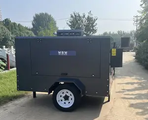 Diesel Engine Mobile Screw Air Compressor 185cfm