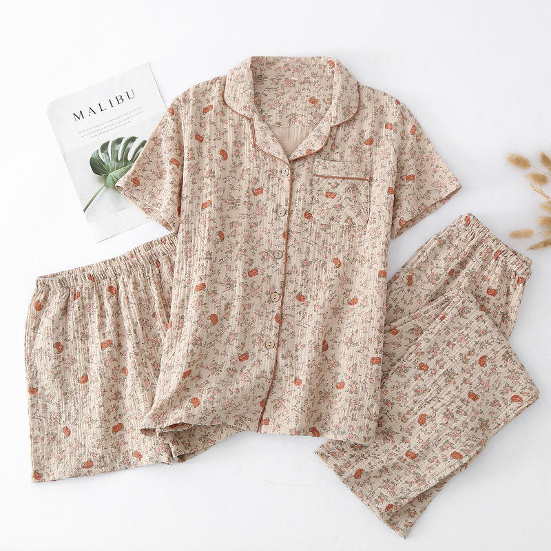 Ensemble trois pièces revers jardin de roses