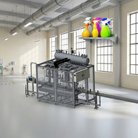 Machine de remplissage et de bouchage automatique électrique à commande PLC pour flacons pulvérisateurs en verre/plastique - Bouteilleuse pour nettoyants à gâchette