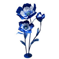 Fleurs artificielles géantes en gros pour décoration de mariage, grandes fleurs bleues Enchantress en papier pour décoration de fête