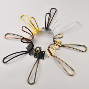 <b>Wall</b> Mounted Iron Wire Clothes <b>Hooks</b> For Cabinet Door <b>Wall</b> Hanging Durable Home Decor Antique Style Rectangle Shape - Product Image 2