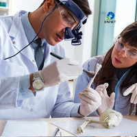 Loupe colorée EUR PET Meilleure qualité Loupe dentaire chirurgicale Microchirurgie Loupe binoculaire Kepler vétérinaire