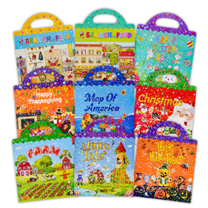 Libros de pegatinas interactivos, reutilizables e impermeables para niños, juguete de viaje perfecto para niños y niñas, para padres y niños pequeños - Product Image 6