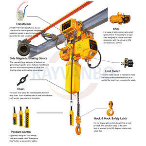 Harga Pabrik OEM Cina <span class=keywords><strong>Chain</strong></span> <span class=keywords><strong>Hoist</strong></span> <span class=keywords><strong>Chain</strong></span> Block 1 Ton <span class=keywords><strong>2</strong></span> Ton 3 Ton 5 Ton 7.5 Ton Talha ElEtrica De Corrente Electric <span class=keywords><strong>Chain</strong></span> <span class=keywords><strong>Hoist</strong></span> - Product Image 2