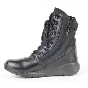 Zd-Ashuai Bottes de combat en cuir noir pour hommes, légères, en caoutchouc/EVA, pour l'hiver - Product Image 2