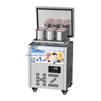 Machine à glaçons commerciale en acier inoxydable 6/8 barils, machine à glace pilée pour desserts, fabrication chinoise