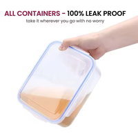 Vente en gros Rond pour animaux de compagnie clair personnalisé logo Cuisine pp Plastique Salade Bols à déjeuner Conteneur avec couvercle pour servir la nourriture des écoliers