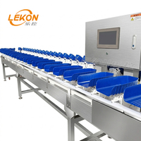 Trieuse pondérale de produits dérivés de poulet à plateau rotatif, machine de calibrage de poulet