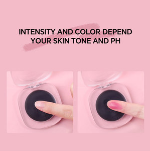 Paleta transparente personalizada Rosa rubor/bálsamo maquillaje Etiqueta Privada negro gelatina tinte crema rubor para cara PH color cambiante rubor - Product Image 5