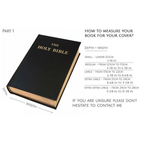 Mittelgroße Maßgefertigte Kunstleder-Buchhülle mit Reißverschluss Bestickt oder Schlicht Personalisierte Initialen für Missal- und Gebetsbuchhalter - Product Image 4