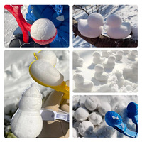 Outdoor Winter Kinder Spiel Schneeball Clip Sport Cartoon Schneemann Herz Ente Form Sandform Schnee Kämpfe Schneeball Maker Schnees pielzeug