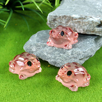 Figurines de grenouilles en résine mignonnes, lumineuses, pour décoration de jardin DIY, ornement artisanal pour terrarium, accessoires porte-clés à motif animal