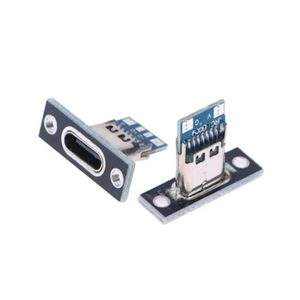 <span class=keywords><strong>USB</strong></span> 3.1 Loại C ổ cắm (với vít gắn tấm) 2-pin, 4-pin nữ nối jack cắm sạc cổng về phí<span class=keywords><strong>a</strong></span> trước và ngược lại - Product Image 4