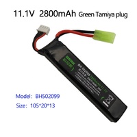 Batterie au Lithium Tamiya 11.1V, 2800mAh avec différents bouchons, pour jouets, pistolet à eau, vente en gros