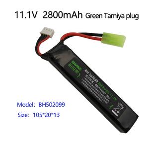 리튬 폴리머 배터리 장난감 물 총 충전식 <span class=keywords><strong>7.4V</strong></span> 11.1V 2000mAh 2800mAh SM XT30 녹색 Tamiya 플러그 Li Po 배터리 - Product Image 6
