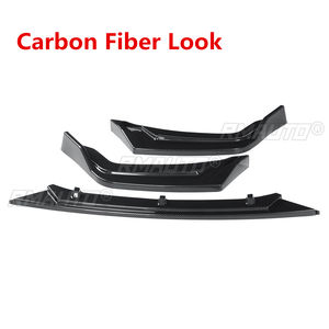 3Pcs <b>Car</b> Front Bumper Splitter Lip <b>Diffuser</b> Body Kit Spoiler Protector Cover Guard <b>for</b> Honda <b>for</b> Civic Hatchback & Si 2016-2020 - Product Image 3