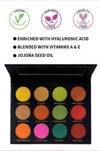 Palette de fards <span class=keywords><strong>à</strong></span> paupières 15 couleurs, sans logo, haute pigmentation, végane, sans cruauté, waterproof, effet métallique, scintillant, mat, pailleté, maquillage - Product Image 6