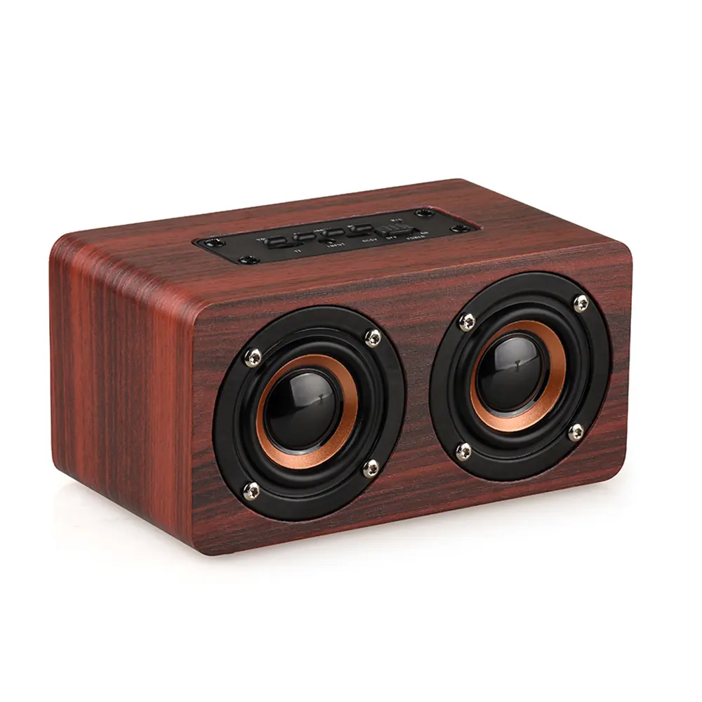 Sistema de cine en casa de madera, altavoz inalámbrico grande 5,1, caja de 10W con 2 bocina