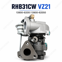 Turbocompresseur RHB31 VZ21 13900-62D51 Turbine Turbolader pour SUZUKI SWIFT Jimny Alto SX4 LIANA Grand Vitara Mini Voitures Suzuki Turbo