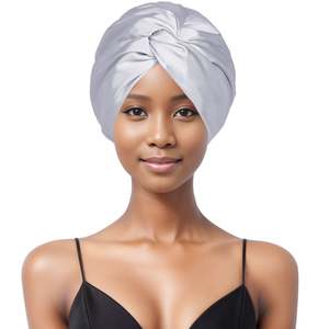 <span class=keywords><strong>Bonnet</strong></span> d'hiver multifonctionnel en satin noir double couche ajustable pour tresses bouclées pour les voyages en plein air - Product Image 6