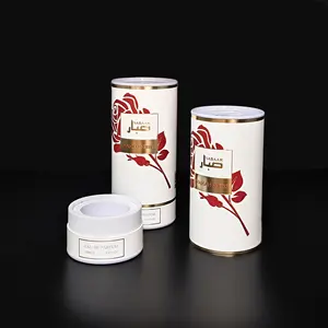 The manufacturer can customize the Window Round Gift Packing <b>Brown</b> Cylindrical Tube <b>Box</b> - Product Image 4