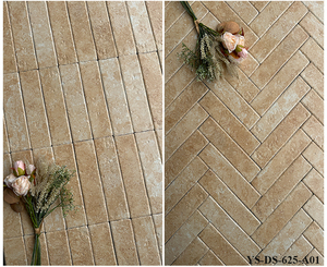 Carreaux de porcelaine aspect <span class=keywords><strong>travertin</strong></span> noir mat, aspect artisanal, 60x250, pour <span class=keywords><strong>salon</strong></span>, décoration murale, décoration intérieure - Product Image 4