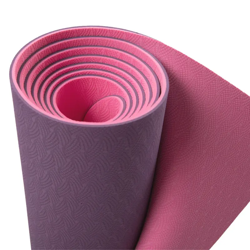 Artigo danificado Barato TPE 2 Cor Material Yoga Mat