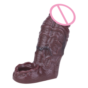 SXXY noir réaliste creux gode <span class=keywords><strong>gaine</strong></span> avec anneau Anti-goutte Silicone mâle Dick Extender <span class=keywords><strong>pénis</strong></span> manchon <span class=keywords><strong>pour</strong></span> hommes retarder l'éjaculation - Product Image 3