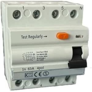 ดิฟเฟอเรนเชียล 4P 63A 300mA ซุปเปอร์อิมมูนิซีด ป้องกันไฟรั่ว ระบบไฟฟ้าที่เชื่อถือได้และปลอดภัย - Product Image 1