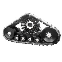 Système de chenilles de conversion triangulaires pour tracteur Juexin Premium Rubber Harvester Undercarriage Chassis Assembly