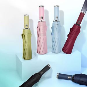 Parapluie LED entièrement automatique à double nervures 10K avec éclairage rotatif, Sombrillas, Parapluie portable compact - Product Image 2