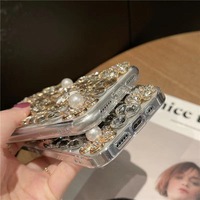 Coque de téléphone de luxe scintillante effet diamant pour iPhone 17 16 15 14 13 12 11 Pro Max 15 Plus 16 Plus – Housse de protection pour fille