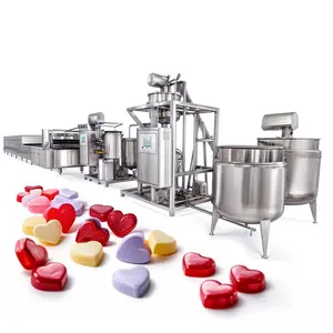 Completamente automatico hard candy linea di produzione lecca-lecca candy che fa macchina multi funzionale per la vendita