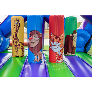Blue Bouncy Inflatable Commercial <strong>Slides</strong> Factory Price PVC Castle Bounce Jumping House <strong>Bouncer</strong> With <strong>Slide</strong> - Product Image 4