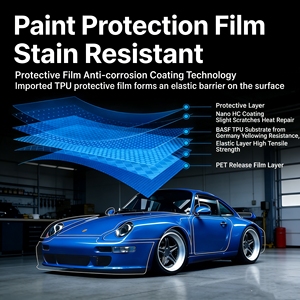 <span class=keywords><strong>Protection</strong></span> <span class=keywords><strong>de</strong></span> peinture automobile LLumar, haute hydrophobicité américaine, <span class=keywords><strong>carrosserie</strong></span> transparente super brillante, LLumar Platinum PPF Tesla Model S - Product Image 4