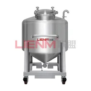Süt sıcak su endüstriyel kimyasal sıvı depolama tankı için LIENM çok amaçlı paslanmaz çelik hermetik depolama tankı