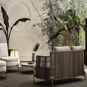 Juego de Muebles de Jardín de Tela Rafa Lin para Exteriores, Sofá de Jardín Moderno con Cojines Suaves - Product Image 2