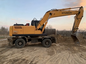 Excavadora de cadenas HYUNDAI 210W-7 usada, 21 toneladas de peso operativo, capacidad de cazo de 0.92m³, para construcción y paisajismo - Product Image 3