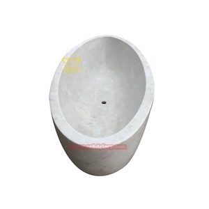 Hôtel de luxe Villa Baignoire en marbre onyx autoportante Sculpture en pierre élégante Salle de bain Caractéristique Whirlpool et baignoires Collection - Product Image 6