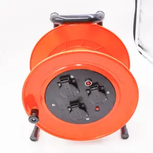 CR-09 China Factory Supply French Type Extension Cable Rope Reel/Cable Reel Drum-RDEL