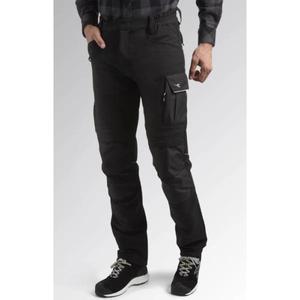 DIADORA UTILITY - 702.175554-80013/S Water-repellent <b>stretch</b> performance <b>black</b> <b>trousers</b> - EAN 8053607081783 WORK <b>TROUSERS</b> - Product Image 2