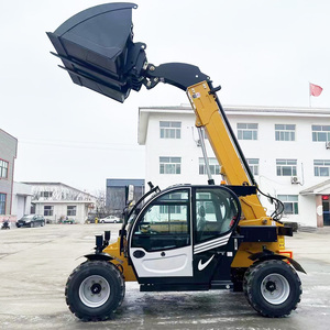 Chariot télescopique multi-usages 4 tonnes avec accessoires fourche et benne, transpalette télescopique - Product Image 3