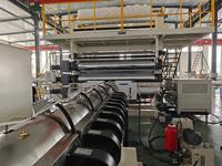 Machine industrielle de fabrication de bannières en PVC vinyle à double vis motorisée JULIDE, pour bâches PVC imprimables rétroéclairées 200-510 GSM, feuille de 3200 mm