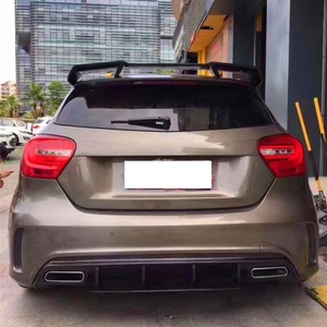 W176 2013-2018 Car Modification Upgrade Wet Carbon Fiber Body Kit Front Rear Lip Side Skirt <b>Hood</b> Suitable for Mercedes-Benz A45 - Product Image 5