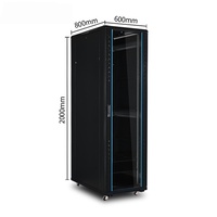 Armoire serveur 19 pouces 42U économique à haute capacité de charge pour le stockage d'équipements réseau