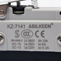 Rouleau court de haute qualité à levier de Type 3 broches en alliage d'argent bornes à vis forme de base SPDT 250V 10A Micro interrupteur