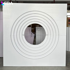 Arco Redondo Multicapa de Acrílico Blanco con Iluminación LED para Fondo de Fotos, Decoración para Bodas, Cumpleaños, Despedidas de Soltera - Product Image 2